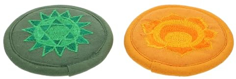 WATIIFUFU Cuscino da Meditazione in Cotone Leggero e Pratico, Set 2 Pezzi per Ciotola Buddista Ricamo Tradizionale Nepalese, per Yoga e Pratiche Spirituali