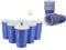 Vasos Beer Pong, Pack 100 Unidades, Reutilizables. para Fiestas, Plástico, 473 ml, para Bebidas o Cerveza, Azul