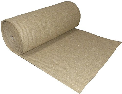 proflora Nagerteppich 15 x 1 m Rolle - Hanfmatte - Meterware - Käfigeinlage, natur