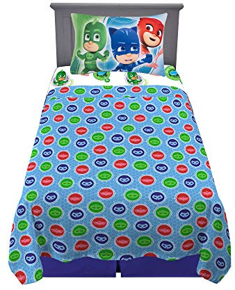 Franco Bettlaken-Set 3 Piece Twin Size PJ Masken