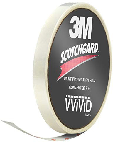 VViViD 3M Clear Scotchgard Paint Protector Vinyl Wrap 1 Inch Wide Tape Roll (1 Inch x 48 Inch)