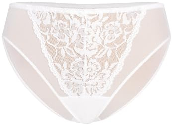 Teyli Slips Damen mit Spitzenbesatz – Damen Unterwäsche – Klassische Slip Frauen Mesh – Unterhosen mit Spitze – Bequem für den Täglichen Gebrauch zu Tragen