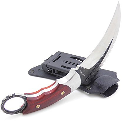 Masalong Moltres Outdoor Survival Klaue Taktische zweischneidige scharfe Reparierte Blatt-Messer mit Scheide