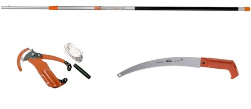 Kit echenilloir compatible avec Bahco P34-37 avec scie 340-6T et perche télescopique 5 mètres