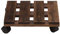 Transportadores de Macetas, Base con Ruedas para Macetas, Soporte para Macetas con Ruedas Cuadrado, Soporte para Macetas Interior Madera, Base con Ruedas Carga Pesada, 2, 30