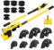 ZELCAN Piegatubi Manuale 10-25mm Curvatubi Manuale con 7 Stampi Pesanti per Resistenti Macchina Piegatubi per Tubi in Acciaio, Ottone, Rame, Ferro Battuto e Alluminio