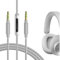 GEEKRIA QuickFit Audio Cable mit Mikrofon, kompatibel mit B&O H95, HX, Portal, H9 3. Gen, H9i, H8i, 3,5 mm AUX-Ersatz-Stereo-Kabel mit Mikrofon und Lautstärkeregler (Grau, 5,6 FT)