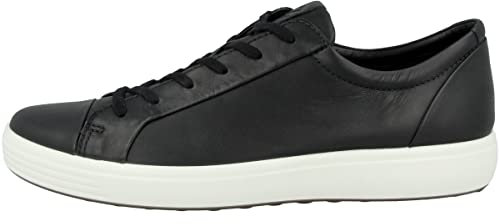 Ecco Herren Soft 7 Sneaker, Black, 42 EU