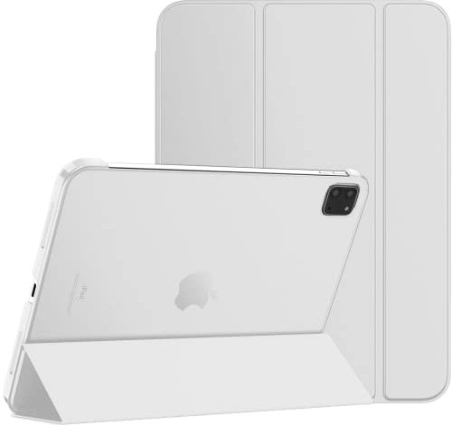 TechDealsUK Magnetische Smart Case für Apple iPad Pro 11 2022 2021 2020 Stand Cover mit Sleep Wake Funktion Apple Pen Steckplatz A2435 A2761 A2301 A2459 A2228 A2068 A2230 A2231 Weiß