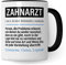 Tasse Zahnarzt lustig, Zahnarzt Geschenk Beruf, Spruch Kaffeebecher Zahnärzte Geschenkidee, Beruf Dentist Kaffee-Tasse Teetasse Becher