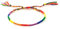 U-M Armband Lesben Rainbow Pride Armband gewebt Verstellbarer Freundschaftsschmuck,buntes ArmbandNützlich und praktisch