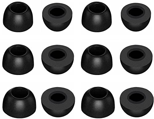 ALXCD Foam Eartips Compatible with Beats Fit Pro, S/M/L 3 Sizes 6 Pairs Soft Memory Foam Earbuds Tips Replacement Ear Tips, Compatible with Beats Fit Pro, 6 Pairs Black