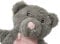 Home Flair Hot Water Bottle With Cover UK | 1Ltr Small Novelty Super Soft & Fluffy Teddy Bear Animal (Grey - 1Ltr)