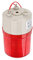 Hilitand Alarma de luz y sonido LED rojo de 220V, luces de advertencia estroboscópicas LED de emergencia de 20W, de alarma acústico óptico, luz giratoria