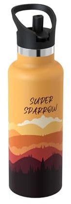 Super Sparrow Gourde Isotherme - 18/10 Ultra Léger Bouteille Isotherme - 500ml - Gourde INOX Bouche Standard - Gourde Enfant sans BPA, pour Sport, Voyages, L'école, Bureau, Maison