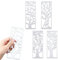 IOPYKKOA 4 Stück Metall Baumrahmen Stanzformen Embossing Schablonen Schablonenformen für DIY Lesezeichen Scrapbooking Kartendekoration 3D Blumendekoration