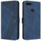 OKZone Kompatibel mit Huawei Y6 2018/Honor 7A/Y6 Prime 2018 Hülle, PU Leder Handyhülle Tasche Wallet Schutzhülle Flip Cover Klappbar Stoßfeste Etui mit Magnet Kartenfach TPU Lederhülle (Blau)