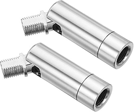PATIKIL 90/350 Gradi Inclinato Soffitto Luce Adattatore, 2pz M10 Filetto Lampadari Soffitto Pendente Illuminazione Adattatore per Angolo o Irregolare Soffitto, Cromo