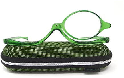 CONTOUR CRISTAL - Occhiali da trucco con lenti da vista di qualità ottica e custodia per matite (Verde, 3)