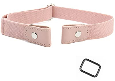Yurosiay Damen Schnallenfreier Gürtel Ohne Schnalle Elastischer Gürtel Unsichtbarer Gürtel Damen Verstellbarer Keine Schnalle Gürtel Stretch Gürtel Damen für Jeans Hosen Kleid Schwarz