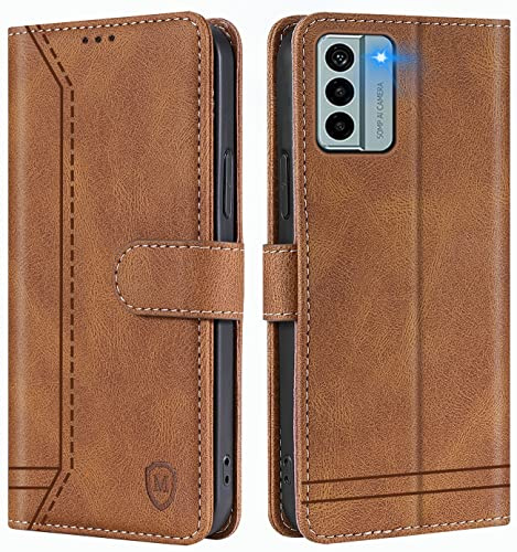 GoodcAcy Handyhülle für Nokia G22 Hülle Handyhülle Leder Klappbar Schutzhülle Tasche Wallet Brieftasche Cover Flip Case für Nokia G22 Klapphülle Braun