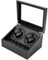 OUKANING 4+6 Schwarz Automatik Uhrenbeweger, Luxus Uhrenbox Uhrenkasten, Automatischer Uhren Box Watch Winder Für Uhren, Display, Geschenk