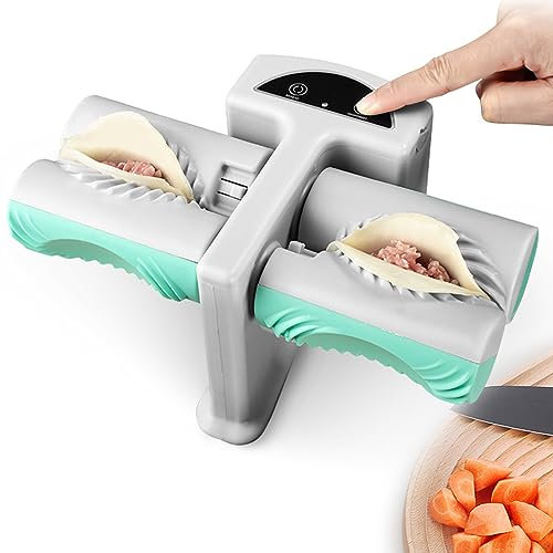 Macchina Automatica per Gnocchi e Ravioli - Formatore Elettrico per Impasto Con Doppia Testa e Spazzola - Stampo per Utensili da Cucina