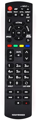 Ersatz TV Fernbedienung passend für Panasonic N2QAYB000829 Fernseher