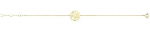 Ellie Rose London 9ct Yellow Gold Tree Of Life Chain Bracelet BR655