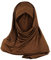 Hijab Kopftuch Für Damen, Frauen Schal Kleider, Modern Kopftücher Weicher Jersey, Muslim Kleid Türkisch Premium Gebetskopftuch, Umrah Geschenk, Hijab Set (Coffee, One Size)
