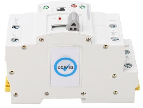 Interruptor de Transferencia Automática de Doble Potencia 40A CA 50/60Hz, Selector Eléctrico de Conmutación Rápida, Adecuado Generador (220VAC)