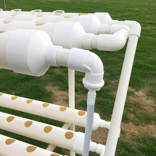 DDNGEJ Hydrokultur-System, Hydrokultur-Anbausystem-Set – groß für den Außenbereich – Hydrokultur-Anbauturm mit 108 Töpfen, Kräutergarten-Pflanzgefäß für den Innenbereich, Geschenk 0823