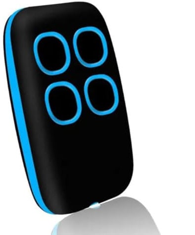Telecomando Cancello Universali 4 in 1, Telecomando Rolling Code universale multifrequenza da 280 a 868mhz. Radiocomando Cancello programmabile Versione aggiornata con Lista compatibilità (Blu)