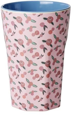 Rice Tazza in melamina in 100% melamina A Rose is A Rose Print tall