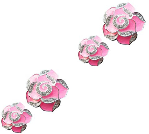 SOLUSTRE Duftkerzen Blumen Auto 2 Stück Paar Entlüftungs Dekoration Blumen Entlüftungsclip Auto Innendekoration Auto Dekoration Blumen