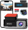 Dashcam Auto Vorne Hinten, 4K/1080P Dual Autokamera mit WiFi APP, 64GB SD Karte, G-Sensor, Nachtsicht, Loop-Aufnahme, 170° Weitwinkel, Parküberwachung, Max 256GB