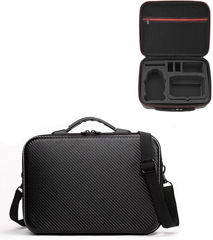 TINMAGI Custodia Portatile per DJI Mini 3/Mini 3 Pro, Borsa di Immagazzinaggio Stoccaggio per Droni, Custodia da Trasporto Kit Accessori con Tracolla, Custodia Rigida Impermeabile