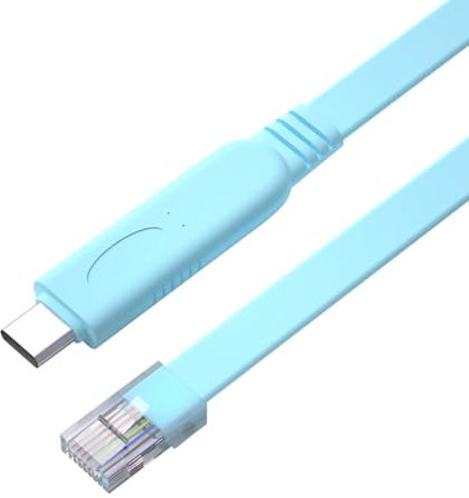 Cavo console Cisco USB-C con chip FTDI, adattatore seriale da USB tipo C a RJ45 Accessorio essenziale per router/switch Cisco, NETGEAR, Ubiquity, LINKSYS, TP-Link per laptop, 1.8m/6ft
