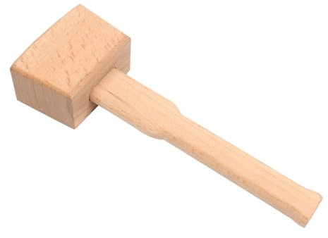 Hemobllo Holzhammer Buche Stabiler Holzgriff Holzhandwerk Hammer Diy Ledergravur Werkzeug Für Holzarbeiten Schreiner Klüpfel Praktische Holzbearbeitung