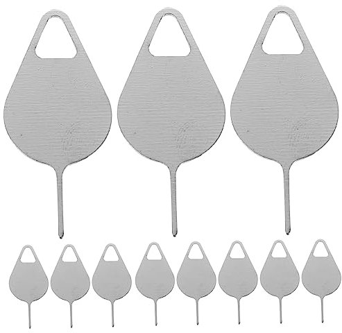 Lurrose 100stücke SIM-Karten-entferner Aus Edelstahl Auswurfstifte Für Smartphones SIM-Fach-entfernungswerkzeuge Mit Aufhängeöse Langlebig Und Passend