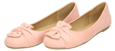 Fitters Damen Ballerinas Maike in Pastel pink MF, modische Schuhe in Übergröße, Bequeme Ballerina, Große Damenschuhe/Damenschuhe in Übergröße, Maike Pastel pink MF 43