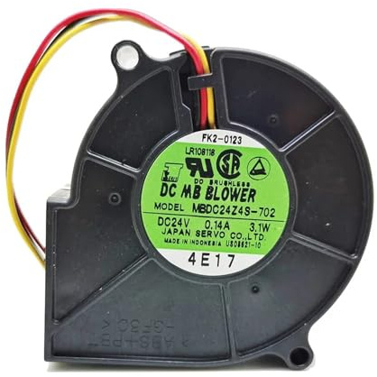 Ventilador de refrigeración MBDC24Z4S-702 7530 DC24V 0,14 A 3,1 W 3 cables 7 cm