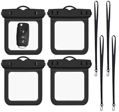 ATBUSS 4Pcs Sac À Clés Étanche, Mini Sac À Cartes Portable, Sac De Rangement pour Objets De Mode, Accessoires pour Clés De Poche.