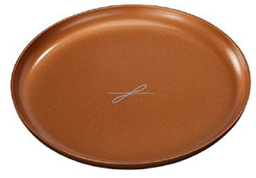 Kerzenteller, Dekoteller Rund Rotgold 12 cm