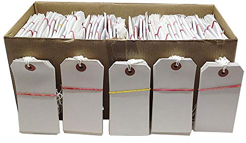 Blick 217015 Luggage Strung Tag - White
