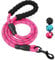 ADOGO® Rope Dog Lead with Soft Padded Handle and Reflective Threads Nylon Durable Dog Leash Safety 5FT Mountain Climbing Rope Twist Dog Lead For Small Medium Large Dogs