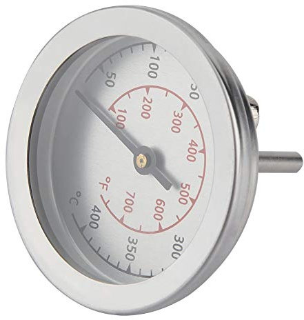 TOPINCN Termómetros Para Horno 100~700 °F Termómetro Para Parrilla De Barbacoa Indicador De Temperatura Esfera Analógica Doble Escala