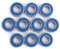 Kugellager, 10 Stück 5x11x4mm MR115-2RS Miniatur-Kugellager Stahl Doppel-geschirmtes Rillenkugellager für 3D-Drucker, Quadcopter oder Modell