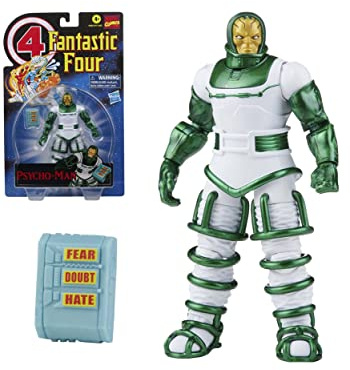 Hasbro Marvel F0353 MVL F4 Vintage Legend 5, Mehrfarbig | Marvel Legends Retro 6 Zoll Actionfigur Fantastic Four - Psycho Man