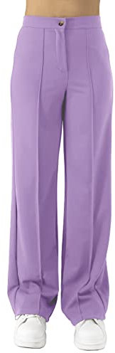 JOPHY & CO. Pantalone Donna a Zampa Larga (cod. 6554) (XL, Lilla)